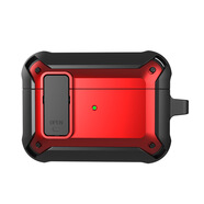 唐古麥 適用Apple/蘋(píng)果AirPods4耳機(jī)套蘋(píng)果耳機(jī)四代防摔保護(hù)殼蘋(píng)果MXP63CH/A耳機(jī)保護(hù)套彈蓋防摔不掉蓋 【黑紅】彈蓋耳機(jī)殼 Apple AirPods 4耳機(jī)保護(hù)套