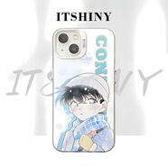 南風(fēng)臨名偵探柯南適用手機殼線(xiàn)稿灰原哀iphone蘋(píng)果小米華為工藤新一紅米防摔一加全包安卓全系列保護套 透白-冬日柯南 華為Mate 70Pro