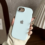 葉余感蘋(píng)果6p手機殼6sp/xs/6s硅膠軟金屬護鏡保護套7p/xs/11/12/x 橢圓電鍍藍色+logo 蘋(píng)果6s