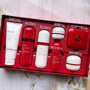 韓束紅蠻腰套裝巨補水保濕凈白緊致積雪草滋養護膚品送媽媽女神節 補水保濕紅膠囊七件套(紅氣墊款)