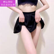 夢(mèng)夢(mèng)奇超短裙屁齊迷你裙露臀無(wú)內(nèi)襯無(wú)打底松緊高腰彈力半身裙沒(méi)有褲性 黑色 均碼 100-120斤