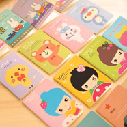 卡通記事本小本子便攜小學(xué)生獎(jiǎng)勵(lì)獎(jiǎng)品禮物發(fā)批隨身筆記本文具迷你 卡哇伊50本【圖案混搭】