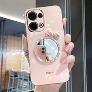 卓昇 oppo reno14Pro手機殼女款蝴蝶結補妝鏡reno13高級感reno12Pro時尚創(chuàng)意reno11個性防摔保護套 【落櫻粉】蝴蝶結鏡子 OPPO Reno13 Pro