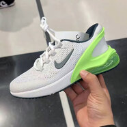 耐克（NIKE）女鞋跑步鞋秋冬季新款AIR MAX 270氣墊運動(dòng)鞋緩震耐磨輕便休閑鞋 DV1968-006淺灰熒光綠 37.5