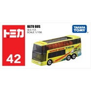 多美卡TOMY合金小汽車模型兒童玩具紅白盒42號(hào)觀光巴士車模859420