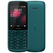 【95成新】諾基亞（NOKIA）215 4G支付版 移動(dòng)聯(lián)通電信三網(wǎng)4G 藍(lán)綠色 直板按鍵 雙卡雙待 備用功能機(jī) 老年人手機(jī) 學(xué)生機(jī)