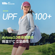 蕉下（beneunder）防曬衣女外套涼感修身短款辣妹防紫外線(xiàn)女AL119烏云灰M