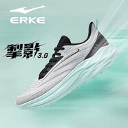 鴻星爾克（ERKE）掣影3男跑鞋2025夏季新款減震軟底運動鞋網(wǎng)面輕便官方跑步鞋子男 月石灰/正黑 43 【官方正品】