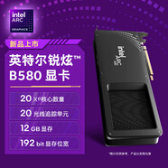 英特爾（Intel）銳炫 Arc 獨(dú)立顯卡 臺(tái)式機(jī)電競(jìng)游戲?qū)I(yè)設(shè)計(jì)顯卡 Arc B580 12GB