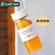 嘉特（GiNT）玻璃杯高硼硅玻璃水杯子 女生便攜牛奶咖啡防燙高顏值茶杯家居館