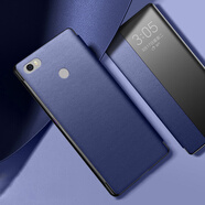 克雷盾【智能視窗】小米MAX3手機殼小米MAX2智能翻蓋式皮套小米MAX潮牌簡(jiǎn)約男女視窗防摔新款保護套創(chuàng  )意 小米MAX[寶石藍*智能翻蓋