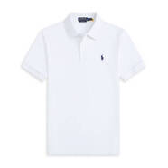 POLO SPORT RALPH LAUREN拉夫勞倫純棉短袖Polo衫男小馬標(biāo)短袖t恤大碼男裝 04白色 M 120-140斤