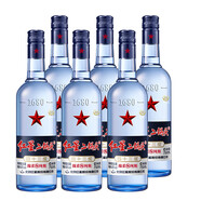 紅星二鍋頭 清香型純糧高度白酒 43度 750mL 6瓶 八年陳釀