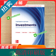 圖書/ISE Investments 13th Edition By Zvi Bodie 彩色紙質(zhì)書
