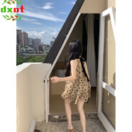 DXOT小個(gè)子波點(diǎn)洋氣連衣裙春季2025新款寬松掛脖A字裙短裙女裝chic潮 波點(diǎn)裙【優(yōu)質(zhì)款】 M 建議90-105斤