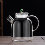 德國進口品質(zhì)耐高溫全玻璃煮茶養(yǎng)生壺電陶爐加厚大容量純玻璃燒水 大號綠珠燒水壺不帶內(nèi)膽容量：1800ml 1L以上