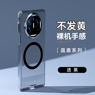 猿氣「晶盾」適用華為matex6手機殼超薄磁吸高透不發(fā)黃華為x5典藏版全包防摔保護殼 晶盾系列 | 磁吸充電 | 透黑 MateX3