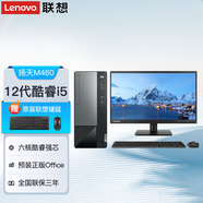 聯(lián)想臺式機 揚天M460 全新六核酷睿i5臺式主機 高性能辦公游戲商務(wù)設(shè)計家用電腦整機 主機+21.5英寸顯示器 六核i5-12400 16G 1T 256G固態(tài)