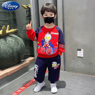 迪士尼（Disney）男童長袖套裝奧特曼男童春秋套裝2025新款洋氣寶寶秋季衣服兒童 紅色  帶燈  套裝 均碼 偏胖寶寶建議拍大一碼