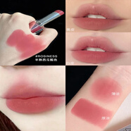 3 CE STYLENANDA新款暮色透明口紅琥珀啞光霧面絲絨亞克力唇膏女紅棕素顏唇釉 柔霧#ROSINESS「 半熟西瓜瓤 」