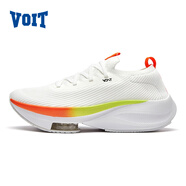 沃特飛氮跑鞋男2024夏季新款網(wǎng)面透氣運動(dòng)鞋氣墊緩震耐磨專(zhuān)業(yè)跑步鞋女 白彩虹 40