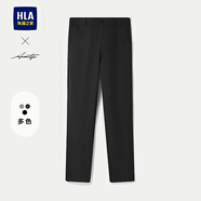 海瀾之家（HLA）休閑褲男25春夏時(shí)尚商務(wù)窄腳褲子男春秋季 黑色77 35 175/90A35推薦151~160斤