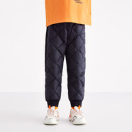 安奈兒（Annil）童裝男女童羽絨長(cháng)褲2024冬新款 黑色 150 