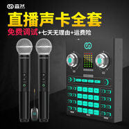 森然ST20聲卡 播吧聲卡 直播設(shè)備 聲卡套裝 手機(jī)直播 主播聲卡 網(wǎng)課設(shè)備 ST20聲卡+U202無線麥克風(fēng)【雙麥克風(fēng)】 .