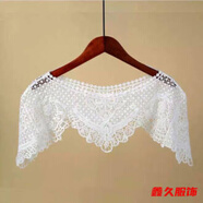 谷艦沐夏季百搭短袖外搭小披肩女夏薄款外套蕾絲針織衫鏤空坎肩短款開(kāi)衫 碎花-針織衫 輕薄 L 建議81-100斤-輕薄針織衫