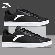 安踏（ANTA）男鞋冬季板鞋小白鞋官方旗艦2025新款旅游休閑鞋 黑-1 39