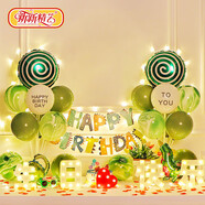 新新精藝 生日?qǐng)鼍安贾媚泻⑴⑸諝馇蜓b飾兒童桌飄寶寶周歲生日快樂