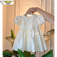 史努比女寶寶周歲生日兒童禮服裙小女孩花童婚禮女童公主裙鋼琴表演夏 公主裙 90 建議身高85CM-95CM