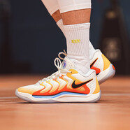 耐克（NIKE）男鞋 Zoom KD16 EP 杜蘭特16代戰(zhàn)靴 男子氣墊實戰(zhàn)運(yùn)動籃球鞋男 FJ9488-700橙白黑/KD17 42