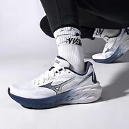 美津濃（MIZUNO）男鞋跑鞋25新款A(yù)STRO X厚底高彈緩震護(hù)膝慢跑鞋透氣跑步鞋 05白色/平菇灰/深藍(lán) 40.5 (260mm)