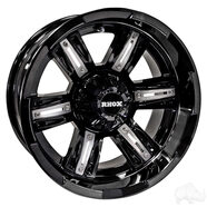 RHOX 紅鷹 TIRRX285B 車輪光澤黑色邊緣 35.56x17.78