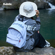 Subtle雙肩包男士女背包時(shí)尚休閑大容量書(shū)包旅行戶(hù)外高大學(xué)生電腦包防潑 薄荷紫（PLUS升級版）