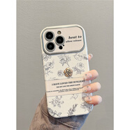 【品質(zhì)原裝】適用于立體山茶花適用于蘋(píng)果15promax新款手機殼iPho 滿(mǎn)屏素描花朵-皮紋大視窗-金屬山茶花 iPhone 14 Plus