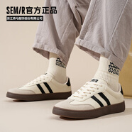 Semir男鞋復(fù)古德訓(xùn)鞋男秋季新款簡(jiǎn)約休閑鞋板鞋男STH243039 米黑 40