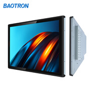 BAOTRON廣州寶創(chuàng)科技工業(yè)液晶觸控屏顯示器內(nèi)嵌式工控電容觸摸屏壁掛顯示器車載醫(yī)療器械顯示器電梯顯示屏 18.5英寸電容觸摸液晶屏顯示器 金屬外殼純平面款