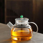 胖東來品質(zhì)水果茶壺養(yǎng)生壺耐高溫玻璃電陶爐燒水煮茶器家用大容量 透明款小號綠珠茶壺 可電 1100ml 1L以上