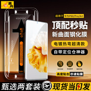 惠舟【秒貼2片裝】華為手機(jī)鋼化膜防窺無塵倉全屏保護(hù)膜適用 華為P60/pro/Art丨曲面屏 電鍍超清款丨2套裝