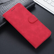 羅璐鷗蘋(píng)果16E手機殼雙面保護套iPhone16E復古翻蓋式皮套軟硅膠殼套全包鏡頭商務(wù)錢(qián)包款帶扣防摔 【尊貴紅】 蘋(píng)果16E