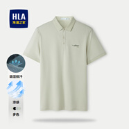海瀾之家POLO衫男夏季涼感舒適翻領(lǐng)T短袖t恤衫男休閑百搭polo衫男 淺綠5A -涼感防螨抗菌消臭/吸排 L 175/92A
