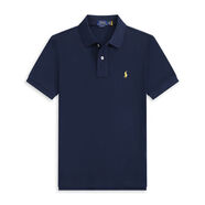 POLO SPORTRALPH LAUREN美國(guó)拉夫勞倫POLO衫短袖體恤男小馬標(biāo)刺繡RL純棉經(jīng)典 寶藍(lán)黃標(biāo) XL  160-180
