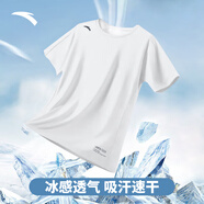 安踏（ANTA）短袖凱里歐文系列秋季透氣上衣運動(dòng)短袖男士籃球T恤男健身運動(dòng)服 【冰絲速干】純凈白7102-1 速干 2XL