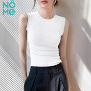 NOME小高領(lǐng)背心女新款螺紋修身韓版可外穿打底背心內(nèi)搭上衣 白色 2XL