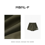 MBNL-FMBNL-F拉達短褲 百搭腰顯瘦新款休閑短褲女 秦磊XM-KZ1705 綠色 L (40)