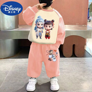 迪士尼（DISNEY）哪吒童裝衛衣套裝2025春秋新款兒童衣服中小童2歲男女寶運動(dòng)裝潮3 A007哪吒敖丙+XT001小小沖鴨褲粉 110 【身高100-110CM】