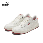 彪馬（PUMA）官方 男女同款情侶輕便經(jīng)典簡約休閑百搭潮流板鞋 CARACAL 369863 米白色-米白色-酒紅色-37 37