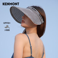 卡蒙（Kenmont）防曬帽防紫外線遮陽(yáng)帽女春夏運(yùn)動(dòng)鴨舌帽潮顯臉小空頂帽km-3869